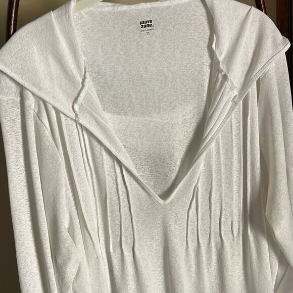 White Sheer Swim Coverup - Picture 3 of 7